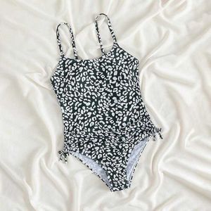 Childrens Swimsuit Letnia plaża dwoje kawałków kwiatowe duże dzieci jedno kawałek żeńska