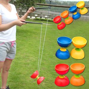 Ioyo engraçado chinês yoyo 3 com diabolo de diabolo bola de metal brinquedos interativos para crianças idosos adultos People Toys 230214