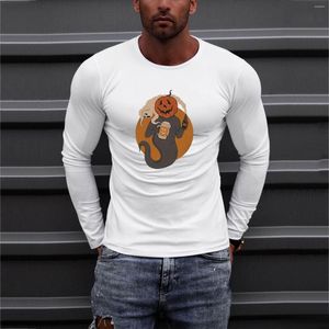 Męskie koszule 2xl Button Down for Men's Solid Colour Graphic Print Okrągła szyja Slim T-shirt
