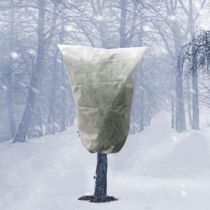 収納バッグ冬の引き寄せ植物は暖かい保護カバー霜の布の毛布を保護する植物植物を保護する