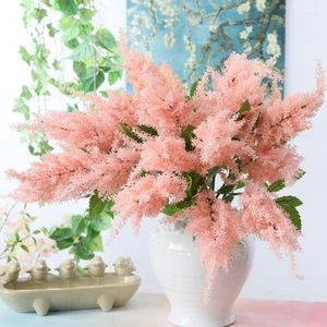 Dekorativa blommor 1 st plast Astilbe Fake Flower For Home Floral Arrangement Accessories Wedding Party Artificial Decoration
