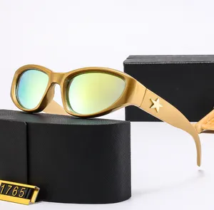 American Women's UV-Proof Small Frame Driving Glasses Korean Style Pink Sunglasses Cat Eye Fashion Brand Designer