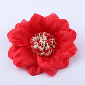 Dekorative Blumen, 7 Farben, 5 Teile/los, Spitzenbesatz, Aufnäher, Applikation, Stoff, Hochzeitskleid, DIY, Braut, Haarschleier, Kleidung, Kopfbedeckung, Dekoration