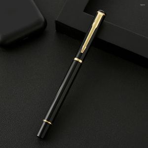 Guoyi A111 Luksusowy Eenvoudige Business Examen Metal High-end Gifts Mass Dostosowanie Logo Signature Gel Pen Journal Lerver