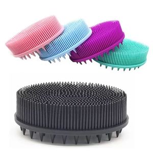 Silikon Body Brush Baby Shower Sponge Dry Massager Bath Handduk för Body Bast Silicone Body Scrubber Back Scrubber New