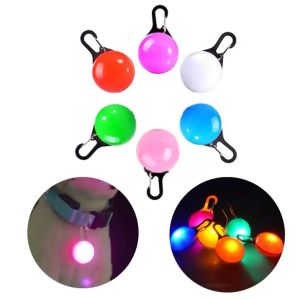 Multi Farben LED Haustier Hundehalsband Halsbänder Licht Tag Bunte blinkende leuchtende Lieferungen Glühen Sicherheit Weihnachten Anhänger Großhandel FY3434