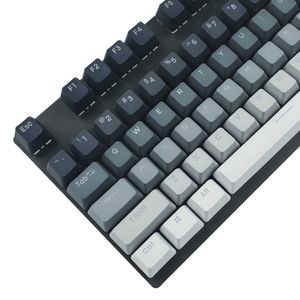 Клавиатуры 122 YMDK с двойным выстрелом полярный фиолетовый градиент с подсветкой клавиш PBT PBOL Profile Cap для MX Mechanical Keyboard 104 87 84 68 T230215