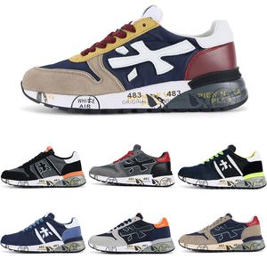 Topp Guality Casual Shoes Läder Running Shoe Trainers Sport Sneakers Walking Jogging Training For Men Women Italy 39-45