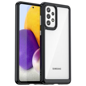 柔らかいバンパーエッジ付きのハードバックをクリアに透明なケースSAMSUNG GALAXY A73 A53 A33 A13 A23ケースに互換性のあるスリム保護薄電話カバー