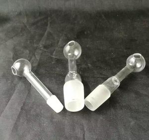 Short straight transparent pot Wholesale Glass bongs Oil Burner Glass Water Pipes Oil Rigs Smoking Free