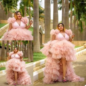 Avvolge Plus Size Tulle rosa Donna Sleepwear Manica corta Maternità Kimono sexy Festa in gravidanza Accappatoio Camicia da notte trasparente Robe Shawe