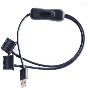 Datorkablar USB till Big 4 Pin Molex fläkt Kabel Kabelfodral Adapter Cord 12V 4Pin Female 5V Male