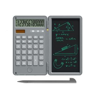 Calculadoras de calculares de mudo básico com tábuas de escrita portátil e desktop dobrável LCD LCD DIS 230215
