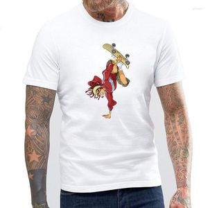 Męskie koszulki miłośnicy deskorolki Summer mężczyźni T-shirty mody chłopiec wydrukowany tshirt bawełniany hip-hop swag cool marka męska