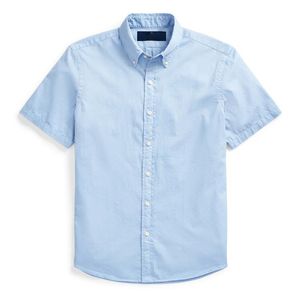 Camicie casual da uomo primavera autunno affari classica camicia a maniche corte moda tinta unita ricamo distintivo camicetta decorazione plus size