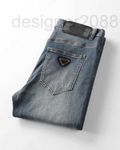 Herr jeans designer nya sm￥ f￶tter stil slitage presenterade denim byxor phxx