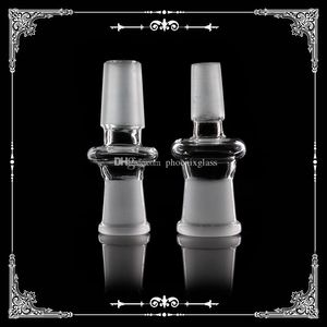 Straight glass converter 14mm 18mm male to female glass adapter mixed size drop down for glass bongs accessories free shipping