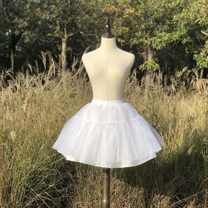 Röcke Frauen Mädchen 4-seitiger zweiteiliger Petticoat Cosplay Party Kurzes Kleid Jupon Enfant Fille Lolita Ballett Tutu Rock Mini Unterrock