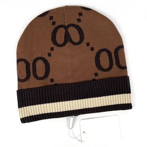 Luksusowe czapki projektant zimowej fasoli mężczyźni i kobiety design mody dzianin czapki jesień wełniana czapka liter jacquard unisex ciepła czapka czaszka n259J