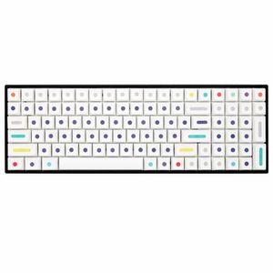 Klavyeler XDA V2 DOT World Boya Alt Klavye Seti Klavye için Kalın PBT 87 TKL 104 ANSI XD64 BM60 XD68 BM65 BM68 DOTS T230215