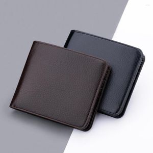 Wallets Men Short Leather Wallet Multi-Layer Design Coin Purses Muitifunctional Travel Daily Use Purse High Quality