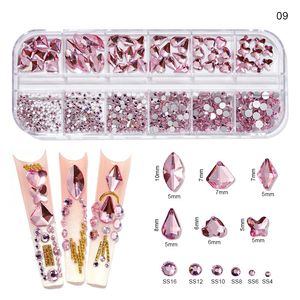 네일 아트 장식 12grideach1shape crystal ainkredfor sclothhairglass gem supply p40619 230214