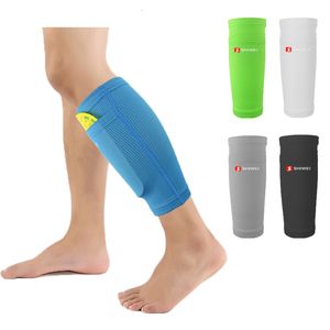 Skyddsutrustning Shin Guards Soccer Football Canilleras Support Socks Nylon Leg täcker Shin Guards med Pocket Football Gear Shin Pads 230215