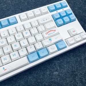 Tastaturen 124 Tasten Yugui Hund Niedliche Tastatur-Tastenkappen Sublimation PBT DIY benutzerdefinierte mechanische Tastatur XDA Keycap MX Switch Anne Pro2 GK61 RK61 T230215