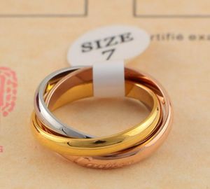 18K BAND BAND BAND RINGS FASHION TITANIUM Steel Gold Silver Rose American American Gift Paty Anniversary Gold Fillde Men Women