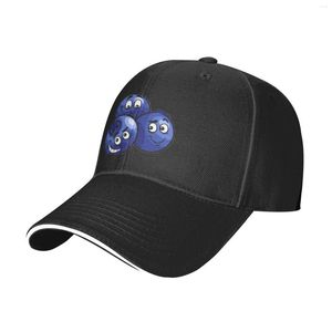 Berets Cartoon 3 Blueberry Baseball -Kappe Verstellbare Baumwolle oder Polyester Leichtes Visor Unisex Print Casual Four Seasons Erwachsene