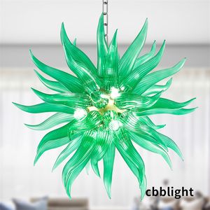 Nordic Style Handmade Blown Glass Chandelier Lamps CE UL Certification Borosilicate LED Lights for Indoor Home Dining Room Staircase Decoration LR1472-3