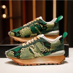Dress Shoes Fashion Women Sneakers Leopard Print Leather Thick Bottom Increased Sneakers Casual Comfortable Sports Shoes for Ladies 230215