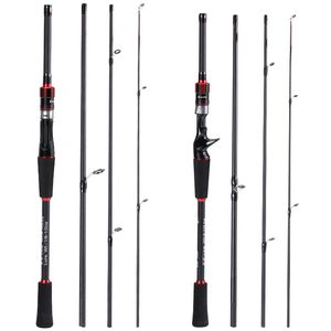 Spinning Rods Sougayilang 4 Sections Lure Fishing 1 8M 1 98M 2 1M Spinning Casting Carp Pole Carbon Fiber Ultralight Travel 230214