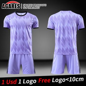 Açık T-Shirts Erkek Çocuklar Survetement Futbol Formaları Kitleri Erkek Futbol Üniformaları Sporlar Futsal Eğitim Seti DIY Baskı Spor Giyim 230215