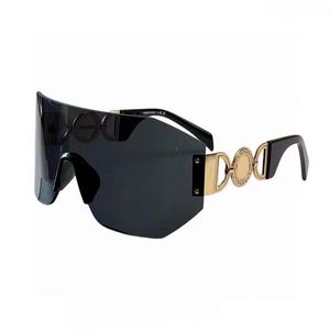Summer Shady Rays Glasses de máscara de máscara de designer para homens 2258 Estilo Anti-Ultraviolet Retro Plate sem moldura óculos de moda com caixa VE2258