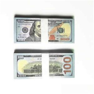 Inne imprezy świąteczne Najlepsze wysokie elementy/pakiet American 100 bar Care Currency Paper Dollar Atmosfera Jakość rekwizytów 1005 Money 9 DhySejfkg