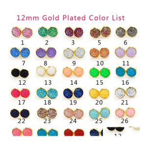 Stud Mode 12mm Brillante Harz Ohrringe 11 Farben Stern Edelstahl Für Frauen Party Geschenk Drop Lieferung Schmuck Dhesi