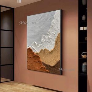 Obrazy Dekoracja malowanie czystego ręcznie robionego 3D grubej farby olejnej dekoracje ściennej Streszczenie Unframed Canvas Art 2023 Sprzedaż