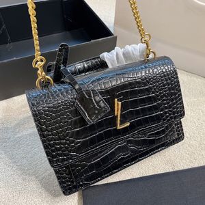 Designer-Tasche Schultertasche für Damen, Handtaschen, Tragetasche, schwarzes Kalbsleder, klassische diagonale Streifen, gesteppte Ketten, Geschenke, Großhandel, Reisen, Urlaub, Party, weiches Leder