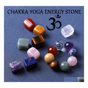 Pedras preciosas reiki sete chakra cura de pedra natural caibed irregular polishing rock quartzo yoga energia decora￧￣o de decora￧￣o Deli dhauj