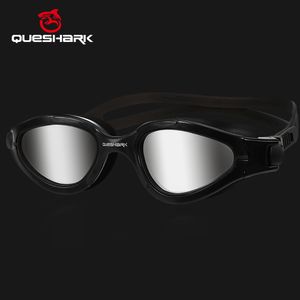 occhialini QUESHARK Donna Uomo HD Anti-Fog Protezione UV Occhialini da nuoto polarizzati Sport acquatici Occhiali da sub per nuoto con set di scatole portatili 230215