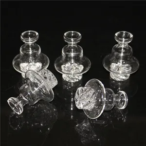 Cyclone Glass Carb Cap Accessori per fumatori New Spinning bubble ball 25mm OD con foro per l'aria Per Quartz Banger Bowl dab oil rigs bong