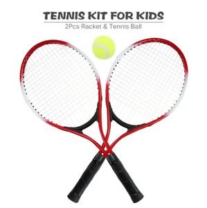 1Pair -Tennisschl￤ger mit 1pc Tennisball 1PC -Tasche f￼r Outdoor -Sport, Tennisspiel, Freunde und Familienunterhaltung