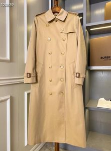 Trench coat design Inghilterra moda classica calda / giacca X-long in cotone impermeabile di ottima qualità / trench slim fit doppiopetto / trench lunghezza ginocchio WaterL500 taglia S-XXL