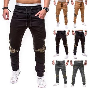 Men's Pants Men Joggers Hip Hop Streetwear Multi-pocket Mens Casual Sweatpants Elastic Slim Fit Solid Color Gyms Trousers AutumnMen's