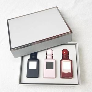 2023 Новая фестивальная подарочная коробка парфюм набор унисекс аромат 3pcs set cologne peach cherry сказочные постоянные духи быстрые бесплатные доставки