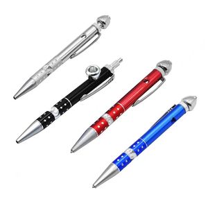 Creative Ballpoint Pen Shaped Smoking Pipes Portable Metal Pipe Detachable Household Smoking Accessories