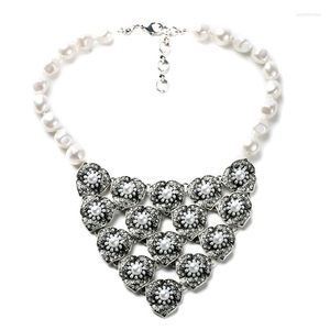 Collane a ciondolo Balanbiu set in cubetto cluster cluster couture collana grande perline lunghe arcrostate chiare di cristallo gioielli per donne per donne