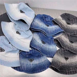 Denim Fisherman Hat Women Summer Sun Hats Letter Print Travel Bucket Caps Fashion Color Canvas Golf Hats