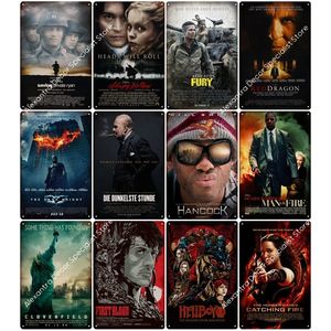 Classic Movie Metal Painting Posters Plaque Metal Vintage Film Metal Sign Tin Signs Wall Decor for Man Cave Bar Pub Club Decoration 20x30cm Woo